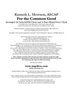 For the Common Good (2 Part Mixed Voices)