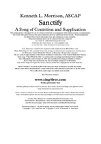 Sanctify (This Version for Acoustic Worship Band)